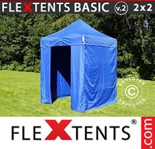 Namiot Ekspresowy FleXtents Basic 2x2m Blu, inclusi 4 fianchi
