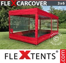 Namiot Ekspresowy FleXtents Basic 3x6m, Rosso