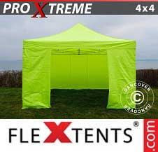 Namiot Ekspresowy FleXtents Pro Xtreme 4x4m Jaskrawożółty/zielony, mq 4