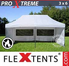 Namiot Ekspresowy FleXtents Pro Xtreme 3x6m Biały, Ogniotrwale, mq 6 ściany