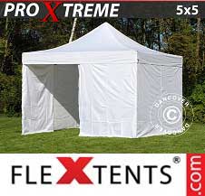 Namiot Ekspresowy FleXtents Pro Xtreme 5x5m Biały, mq 4 ściany boczne