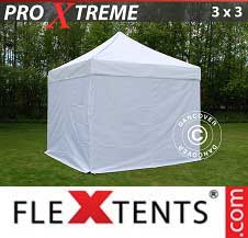 Namiot Ekspresowy FleXtents Pro Xtreme 3x3m Biały, mq 4 ściany boczne