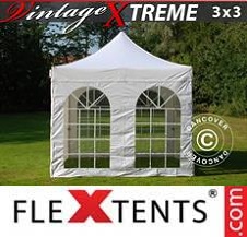 Namiot Ekspresowy FleXtents Pro Xtreme 3x3m Biały, mq 4 ściany