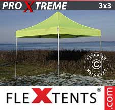 Namiot Ekspresowy FleXtents Pro Xtreme 3x3m Jaskrawożółty/Zielony